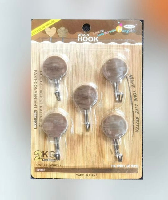 Pack Of 5 Sticky Hook, Strong Sticky Cartoon Hook, Dormitory Wall Mini Hook For Office School Household Pack Of 5 Sticky Hook, Strong Sticky Cartoon Hook, Dormitory Wall Mini Hook For Office School Household